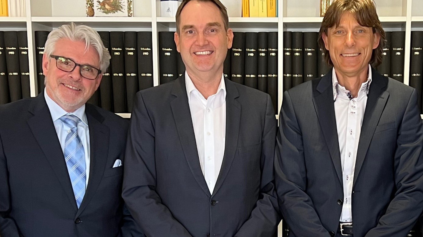vlnr: Michael Horst, Dr. Oliver Grün, Frank Wallbrecht