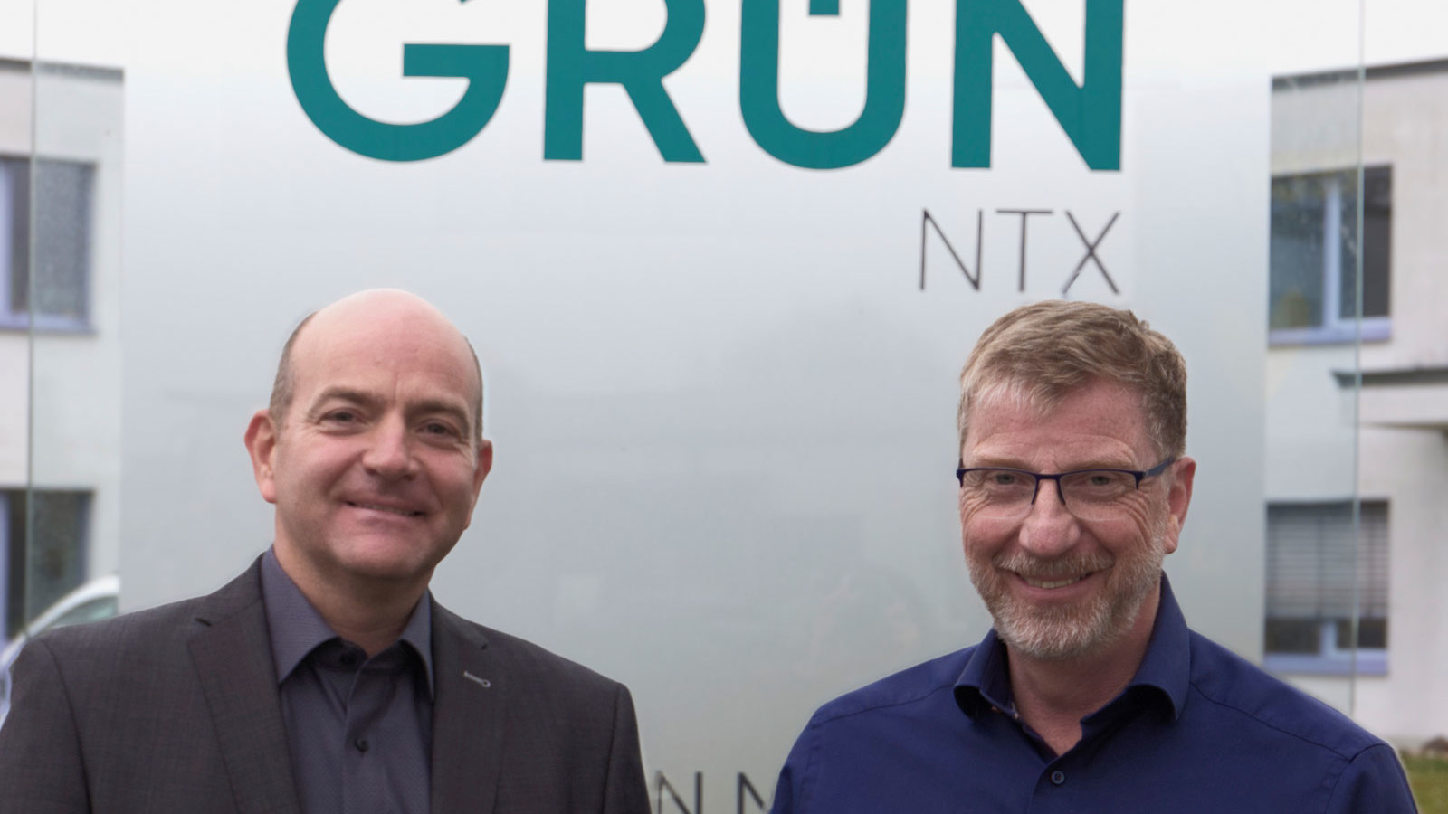 The management of GRÜN NTX GmbH: Matthias Meier (left) and the CEO Rainer Heckmann.